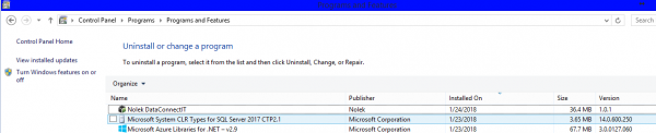 Uninstall
